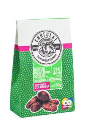 Chocolate con Semillas de Cacao Tostado un delicioso snack